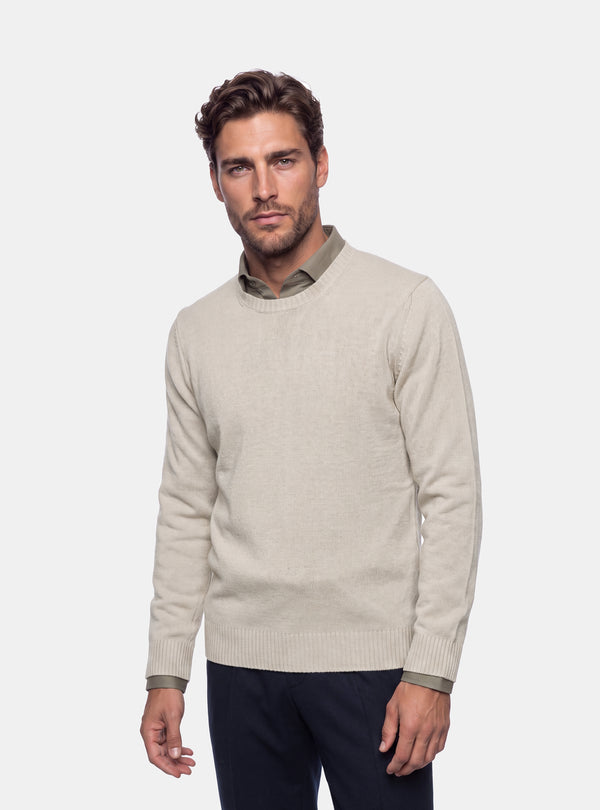 Maglione Uomo Girocollo in Lana e Cashmere