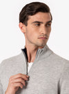 Capriolo – Maglia Uomo Zip Intera in Lana e Cashmere
