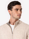 Capriolo – Maglia Uomo Zip Intera in Lana e Cashmere