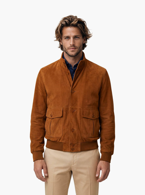 Bomber Uomo Bottoni Camoscio - Fusaro Antonio dal 1893 - Fusaro Antonio