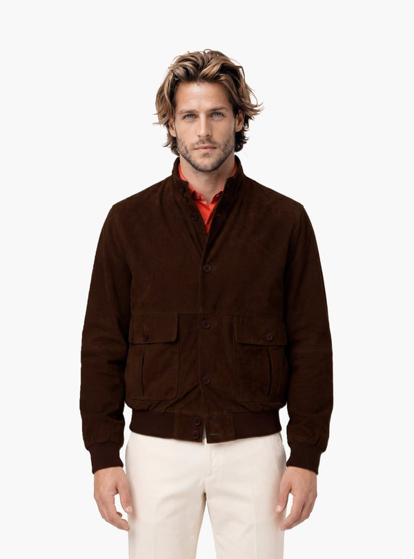 Bomber Uomo Bottoni Camoscio - Fusaro Antonio dal 1893 - Fusaro Antonio