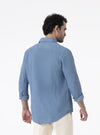 Camicia con collo francese in denim - Elmsworth - Fusaro Antonio dal 1893 - Fusaro Antonio