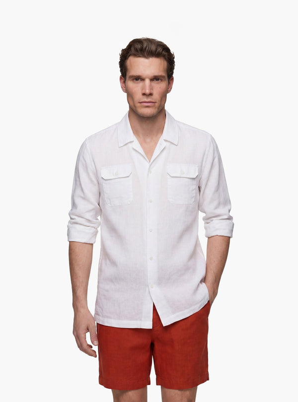 Camicia Uomo Bowling in Lino e Cotone - Fusaro Antonio dal 1893 - Fusaro Antonio