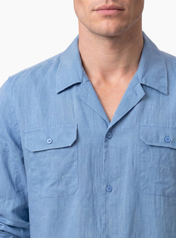 Camicia Uomo Bowling in Lino e Cotone - Fusaro Antonio dal 1893 - Fusaro Antonio