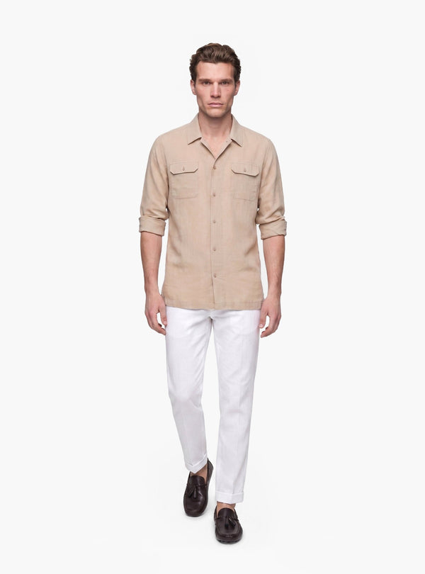 Camicia Uomo Bowling in Lino e Cotone - Fusaro Antonio dal 1893 - Fusaro Antonio