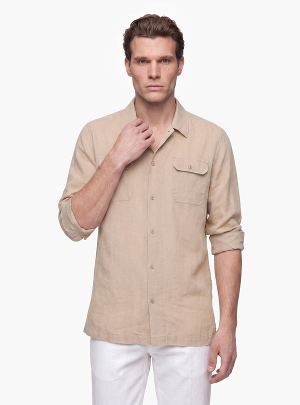 Camicia Uomo Bowling in Lino e Cotone - Fusaro Antonio dal 1893 - Fusaro Antonio