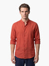Camicia Uomo Coreana in Lino e Cotone - Fusaro Antonio dal 1893 - Fusaro Antonio
