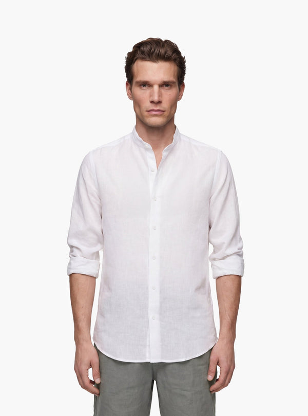 Camicia Uomo Coreana in Lino e Cotone - Fusaro Antonio dal 1893 - Fusaro Antonio