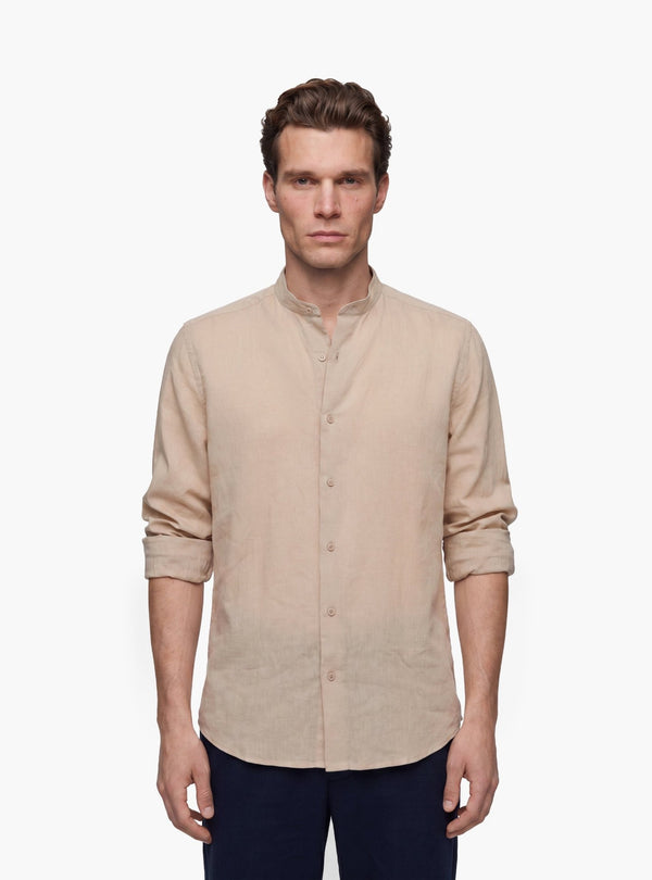 Camicia Uomo Coreana in Lino e Cotone - Fusaro Antonio dal 1893 - Fusaro Antonio