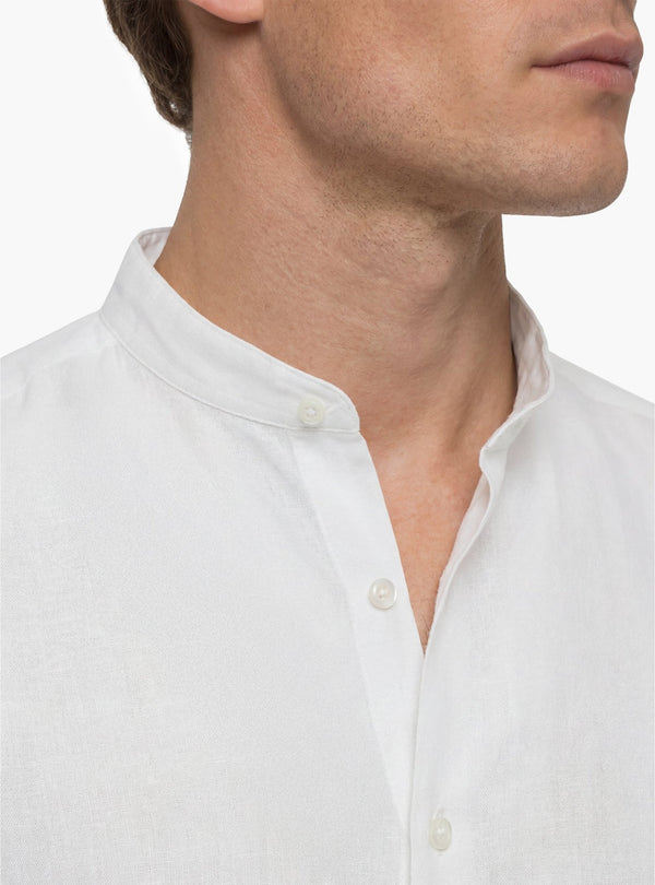 Camicia Uomo Coreana in Lino e Cotone - Fusaro Antonio dal 1893 - Fusaro Antonio