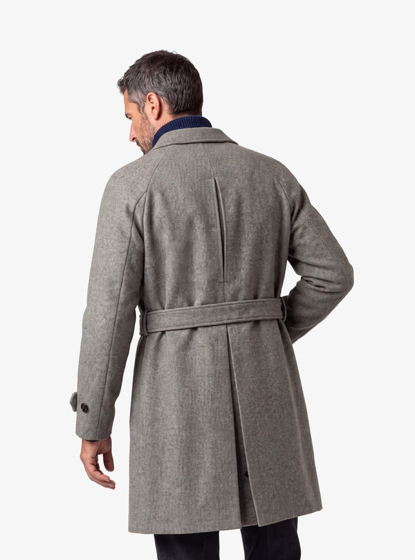 Cappotto Uomo Raglan Diagonale in Misto Lana - Fusaro Antonio dal 1893 - Fusaro Antonio