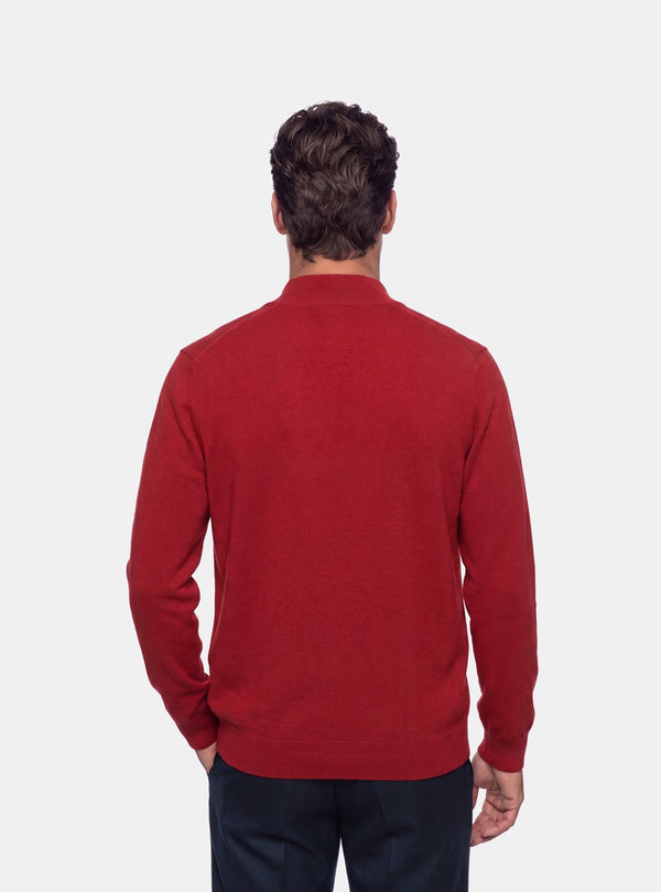 Cardigan Collo Alto Uomo in Lana e Cashmere - Fusaro Antonio dal 1893 - Fusaro Antonio