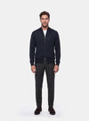 Cardigan Uomo Zip Intera in Lana Merinos - Fusaro Antonio dal 1893 - Fusaro Antonio