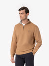 Cilento – Felpa Uomo Mezza Zip in Cotone Interlock - Fusaro Antonio dal 1893 - Fusaro Antonio