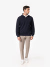 Cilento – Felpa Uomo Mezza Zip in Cotone Interlock - Fusaro Antonio dal 1893 - Fusaro Antonio