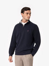 Cilento – Felpa Uomo Mezza Zip in Cotone Interlock - Fusaro Antonio dal 1893 - Fusaro Antonio