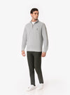 Cilento – Felpa Uomo Mezza Zip in Cotone Interlock - Fusaro Antonio dal 1893 - Fusaro Antonio