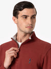Cilento – Felpa Uomo Mezza Zip in Cotone Interlock - Fusaro Antonio dal 1893 - Fusaro Antonio