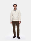 Felpa Uomo Mezza Zip in Cotone - Fusaro Antonio dal 1893 - Fusaro Antonio