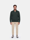 Felpa Uomo Mezza Zip in Cotone - Fusaro Antonio dal 1893 - Fusaro Antonio