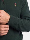 Felpa Uomo Mezza Zip in Cotone - Fusaro Antonio dal 1893 - Fusaro Antonio