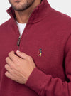 Felpa Uomo Mezza Zip in Cotone - Fusaro Antonio dal 1893 - Fusaro Antonio