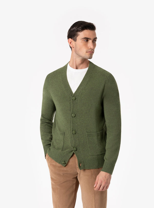 Forio – Cardigan Uomo in Misto Lana con Bottoni - Fusaro Antonio dal 1893 - Fusaro Antonio