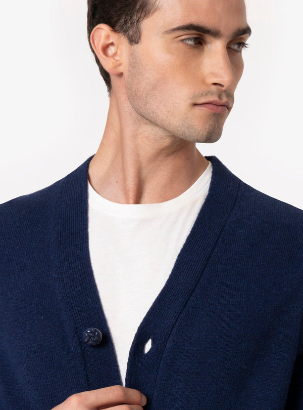 Forio – Cardigan Uomo in Misto Lana con Bottoni - Fusaro Antonio dal 1893 - Fusaro Antonio