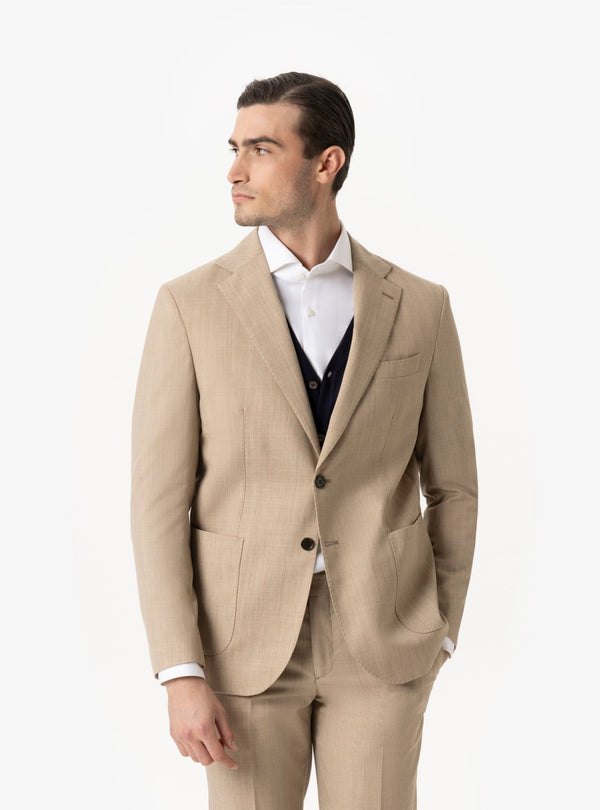 Giacca Ischia in Lana – Monopetto Uomo Sartoriale con Tasche a Toppa - Fusaro Antonio dal 1893 - Fusaro Antonio