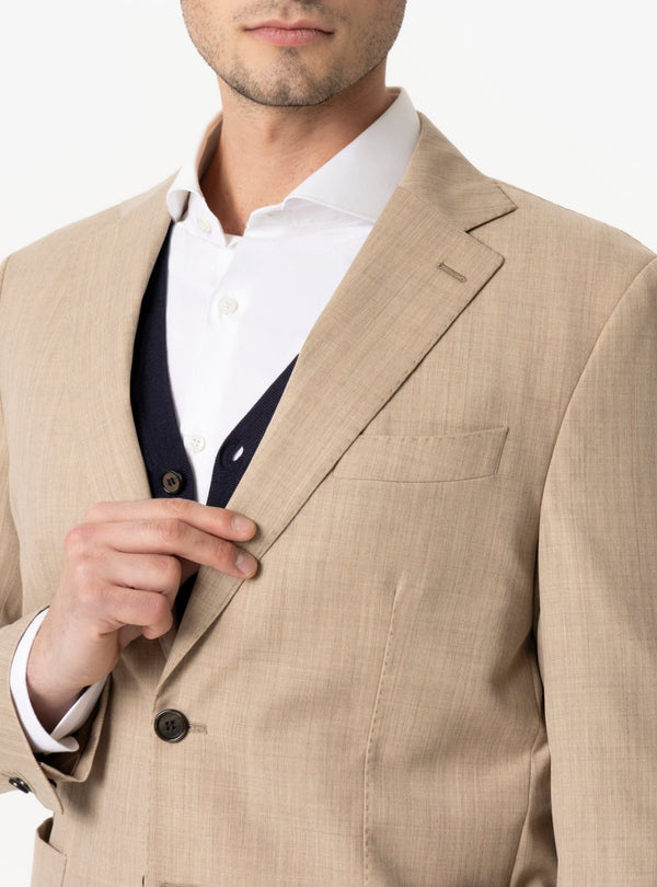 Giacca Ischia in Lana – Monopetto Uomo Sartoriale con Tasche a Toppa - Fusaro Antonio dal 1893 - Fusaro Antonio