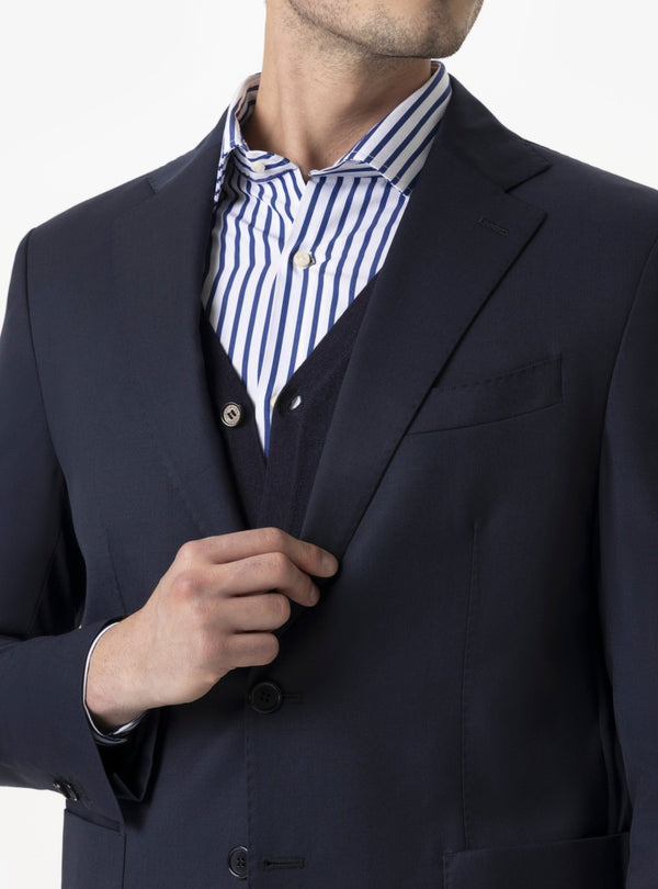 Giacca Ischia in Lana – Monopetto Uomo Sartoriale con Tasche a Toppa - Fusaro Antonio dal 1893 - Fusaro Antonio