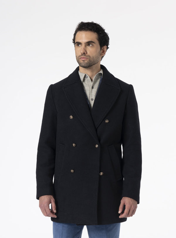Giacca Marinaio Uomo in Misto Lana Regular Fit - Fusaro Antonio dal 1893 - Fusaro Antonio