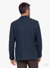 Giacca uomo monopetto twill con bavero impunturato grigio - Fusaro Antonio dal 1893 - Fusaro Antonio
