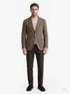 Giacca uomo monopetto twill con bavero impunturato grigio - Fusaro Antonio dal 1893 - Fusaro Antonio