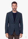 Giacca uomo monopetto twill con bavero impunturato grigio - Fusaro Antonio dal 1893 - Fusaro Antonio