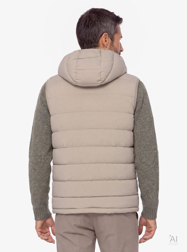 Gilet uomo imbottito con zip frontale e tasche laterali - Fusaro Antonio dal 1893 - Fusaro Antonio