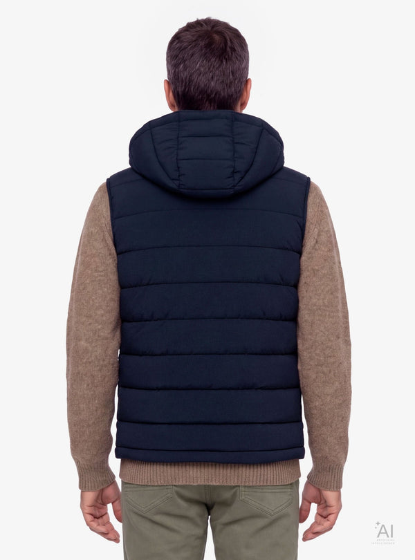 Gilet uomo imbottito con zip frontale e tasche laterali - Fusaro Antonio dal 1893 - Fusaro Antonio