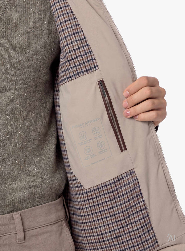 Gilet uomo imbottito con zip frontale e tasche laterali - Fusaro Antonio dal 1893 - Fusaro Antonio