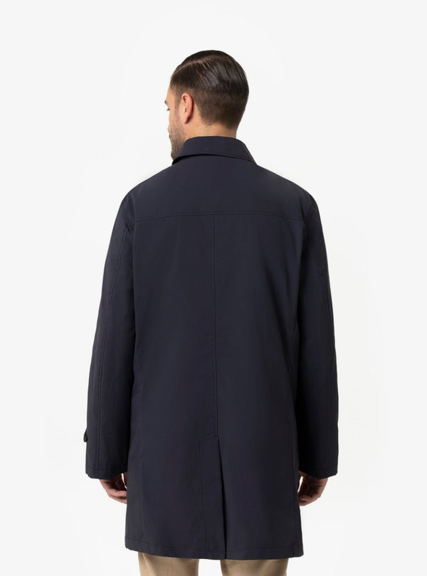 Giubbino Caban Uomo in Misto Cotone Ghiaccio e Navy Primavera/Estate - Fusaro Antonio dal 1893 - Fusaro Antonio