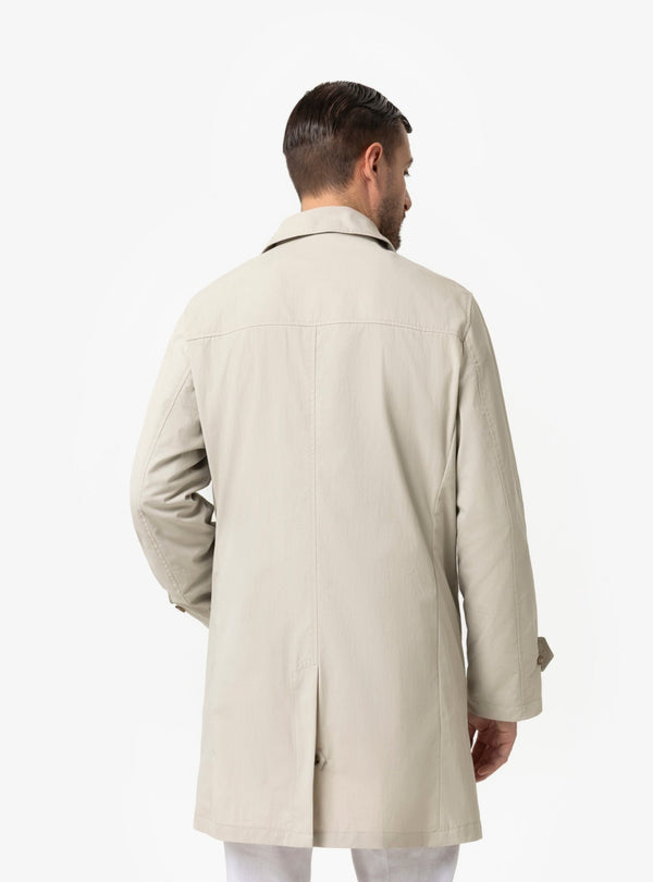 Giubbino Caban Uomo in Misto Cotone Ghiaccio e Navy Primavera/Estate - Fusaro Antonio dal 1893 - Fusaro Antonio