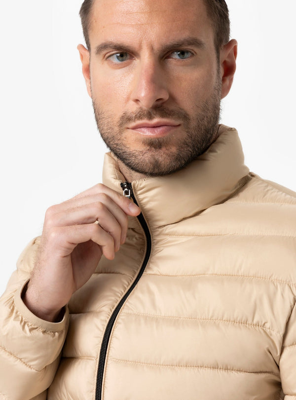 Giubbino Piumino Uomo Nylon Ultraleggero Beige, Navy e Nero Primavera/Estate - Fusaro Antonio dal 1893 - Fusaro Antonio