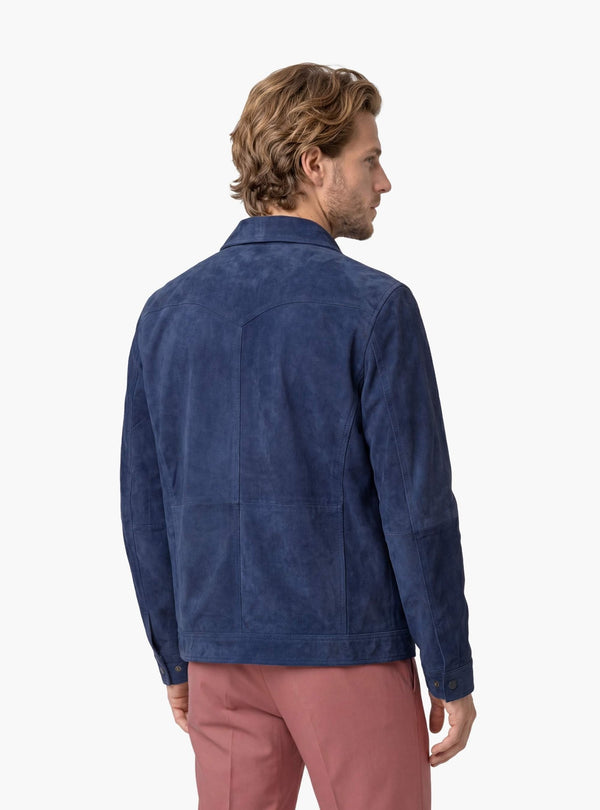 Giubbino Uomo Zip in Camoscio - Fusaro Antonio dal 1893 - Fusaro Antonio