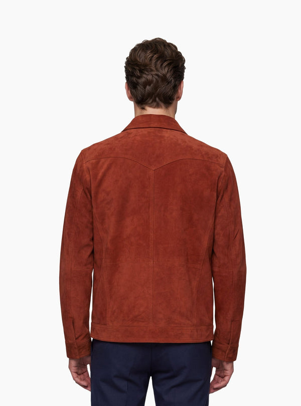 Giubbino Uomo Zip in Camoscio - Fusaro Antonio dal 1893 - Fusaro Antonio