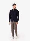 Gran Sasso – Maglia Uomo con Zip in Lana Merino - Fusaro Antonio dal 1893 - Fusaro Antonio