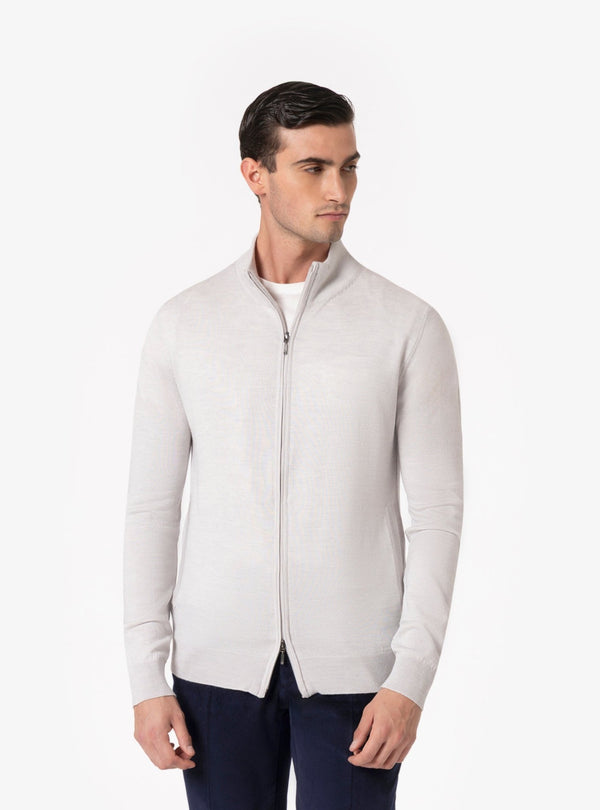 Gran Sasso – Maglia Uomo con Zip in Lana Merino - Fusaro Antonio dal 1893 - Fusaro Antonio