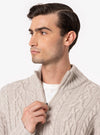 Luserna – Cardigan Uomo con Zip in Misto Lana - Fusaro Antonio dal 1893 - Fusaro Antonio