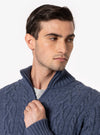 Luserna – Cardigan Uomo con Zip in Misto Lana - Fusaro Antonio dal 1893 - Fusaro Antonio