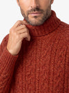 Maglia collo alto treccia con lavorazione intrecciata visibile - Fusaro Antonio dal 1893 - Fusaro Antonio