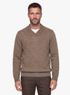 Maglia collo sciallato Neps con effetto mélange visivo - Fusaro Antonio dal 1893 - Fusaro Antonio