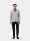 Maglia Full-Zip Uomo in Cotone Misto Cashmere - Fusaro Antonio dal 1893 - Fusaro Antonio